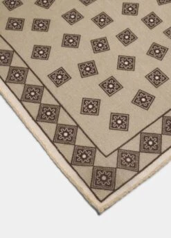 Off-White Graphic Pocket Square