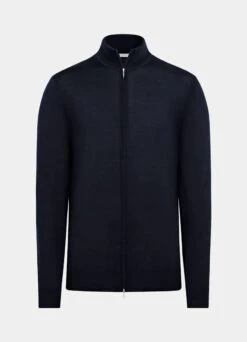 Navy Zip Cardigan 15 Navy Zip Cardigan -Suit Supply SW1041 25
