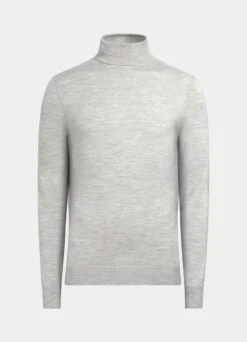 Light Grey Turtleneck 15 Light Grey Turtleneck -Suit Supply SW1106B 25