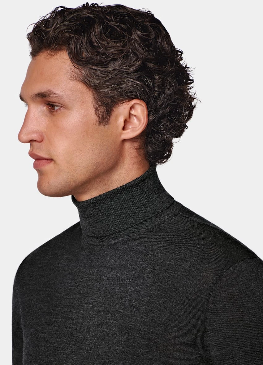 Dark Grey Turtleneck 1 Dark Grey Turtleneck