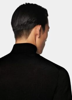 Black Turtleneck 13 Black Turtleneck -Suit Supply SW1115 106