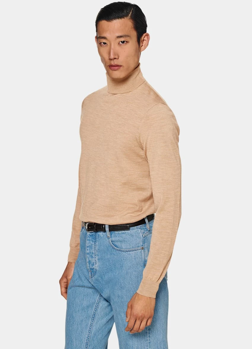 Light Brown Turtleneck 2 Light Brown Turtleneck - Image 2