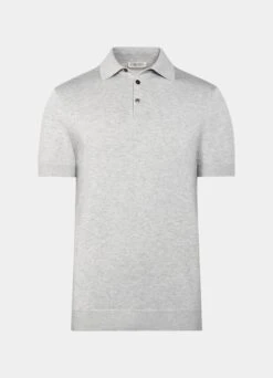 Light Grey Polo Shirt 15 Light Grey Polo Shirt -Suit Supply SW1213 25