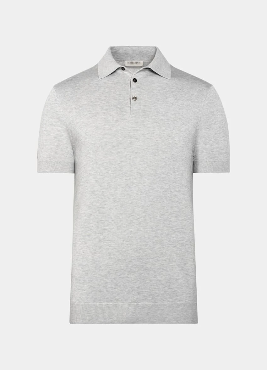 Light Grey Polo Shirt 8 Light Grey Polo Shirt - Image 8