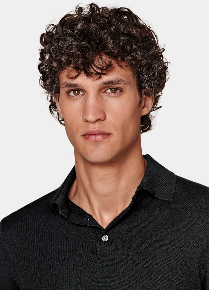 Black Long Sleeve Polo Shirt 1 Black Long Sleeve Polo Shirt