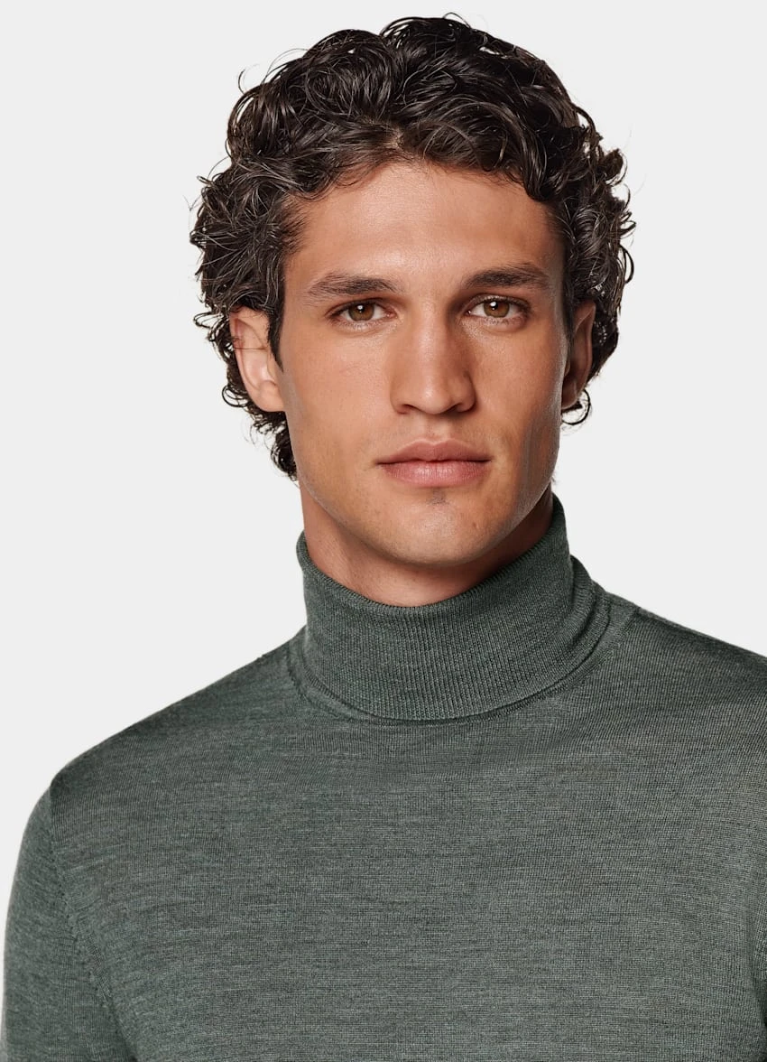 Dark Green Turtleneck 1 Dark Green Turtleneck
