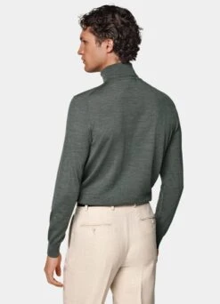 Dark Green Turtleneck 12 Dark Green Turtleneck -Suit Supply SW1345 105