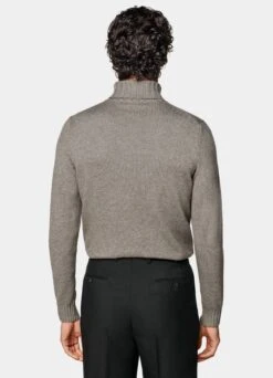 Taupe Turtleneck -Suit Supply SW1512 105