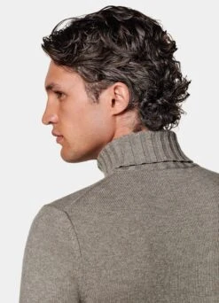 Taupe Turtleneck -Suit Supply SW1512 106