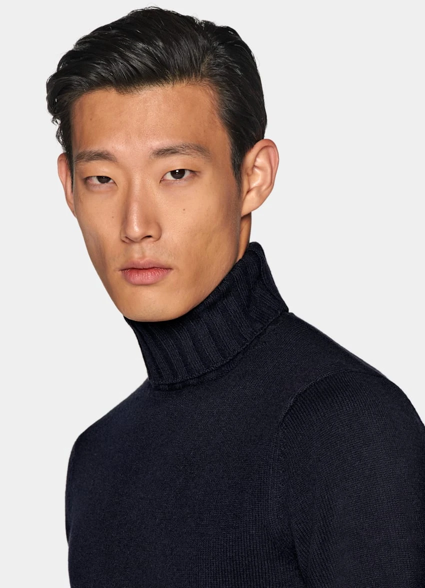 Navy Turtleneck 1 Navy Turtleneck