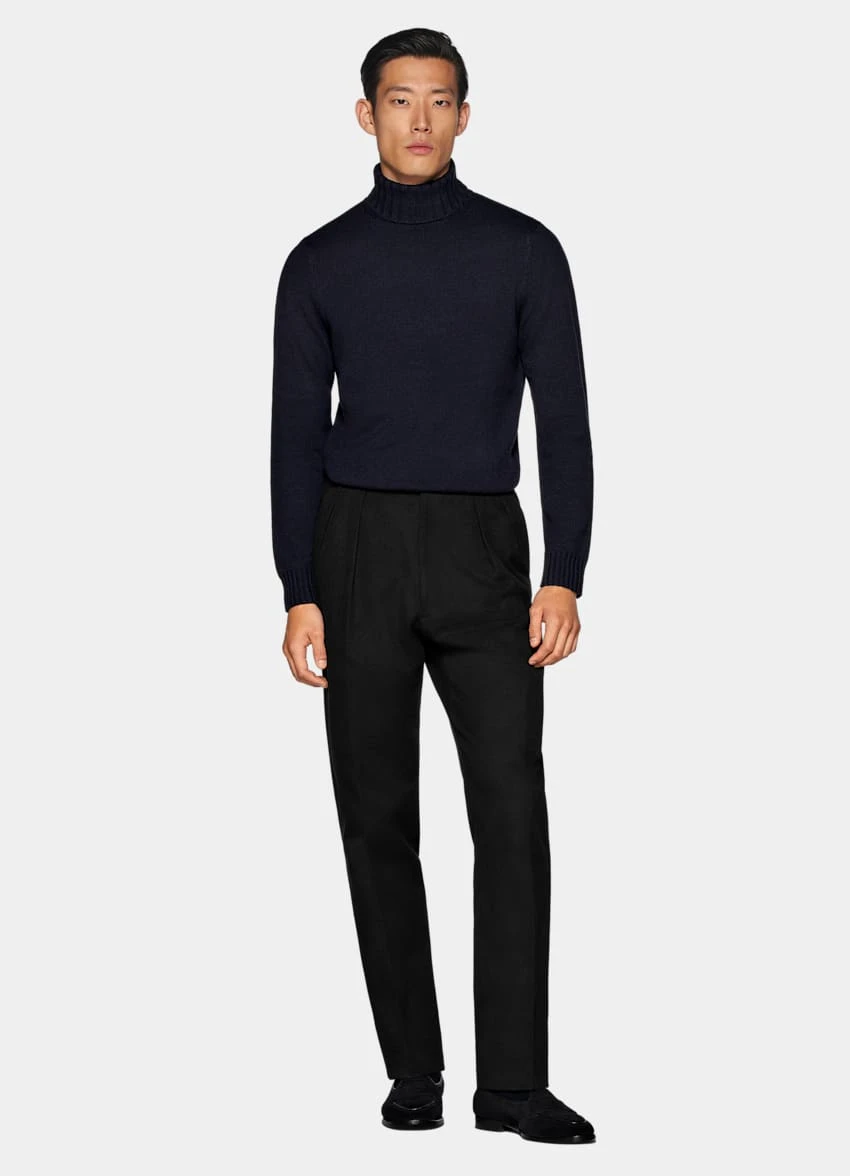 Navy Turtleneck 4 Navy Turtleneck - Image 4