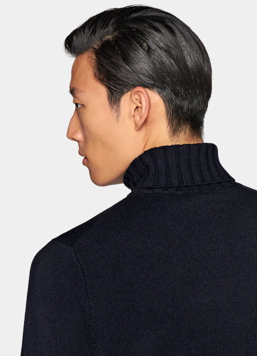Navy Turtleneck 6 Navy Turtleneck - Image 6