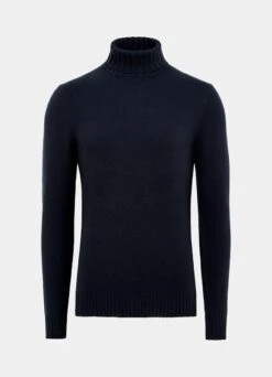 Navy Turtleneck 15 Navy Turtleneck -Suit Supply SW1514 25