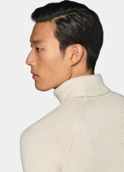 Off-White Ribbed Turtleneck 13 Off-White Ribbed Turtleneck -Suit Supply SW1516 106
