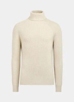 Off-White Ribbed Turtleneck 15 Off-White Ribbed Turtleneck -Suit Supply SW1516 25
