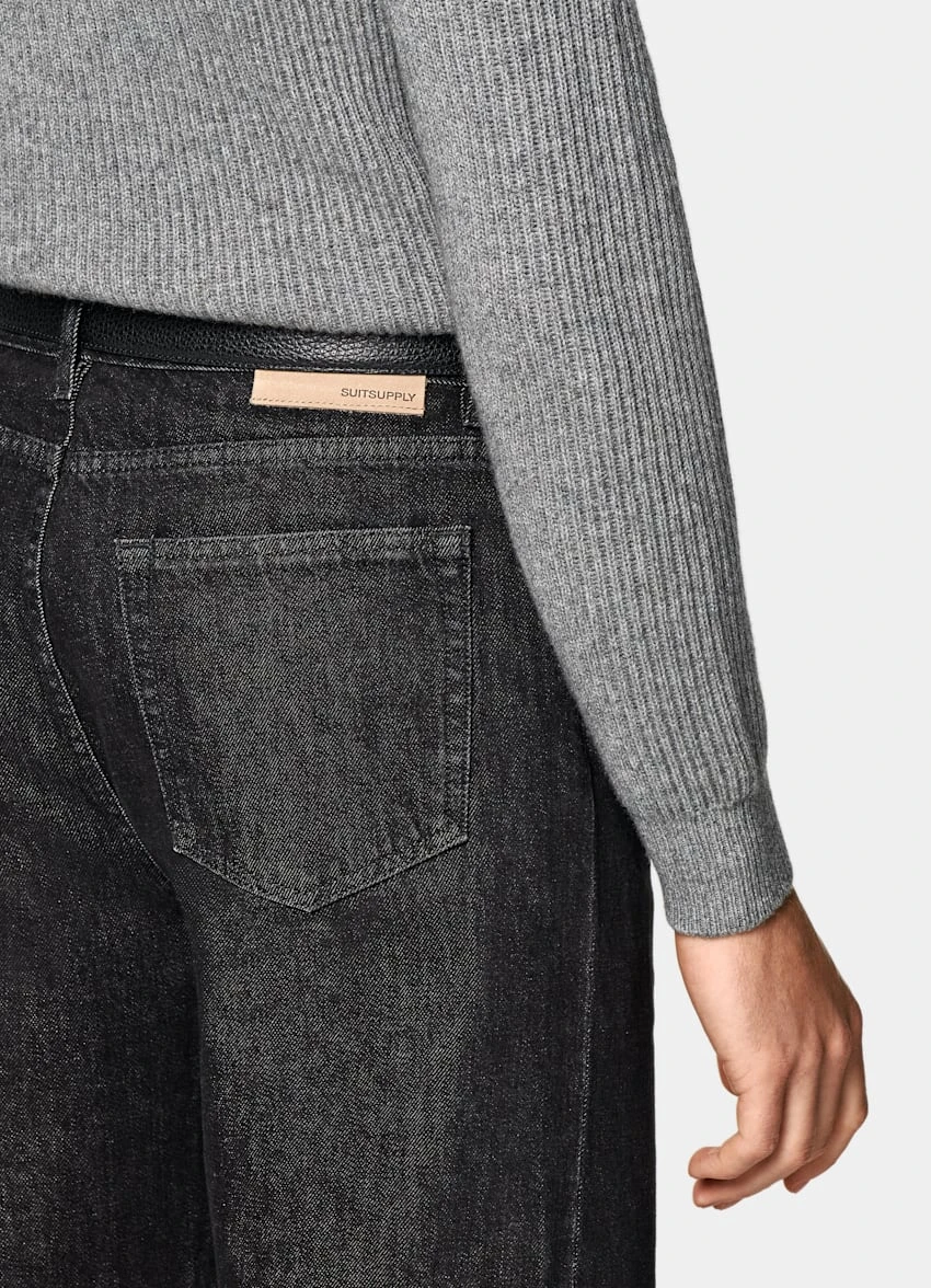 Grey Ribbed Turtleneck 3 Grey Ribbed Turtleneck - Image 3