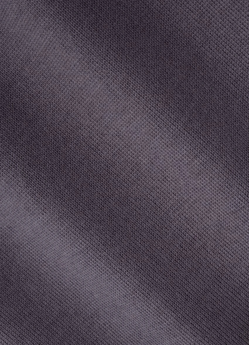 Purple Buttonless Polo Shirt 6 Purple Buttonless Polo Shirt - Image 6