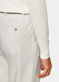 Off-White Long Sleeve Polo Shirt -Suit Supply SW1532 103