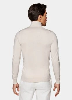 Light Brown Half Zip 13 Light Brown Half Zip -Suit Supply SW1541 106