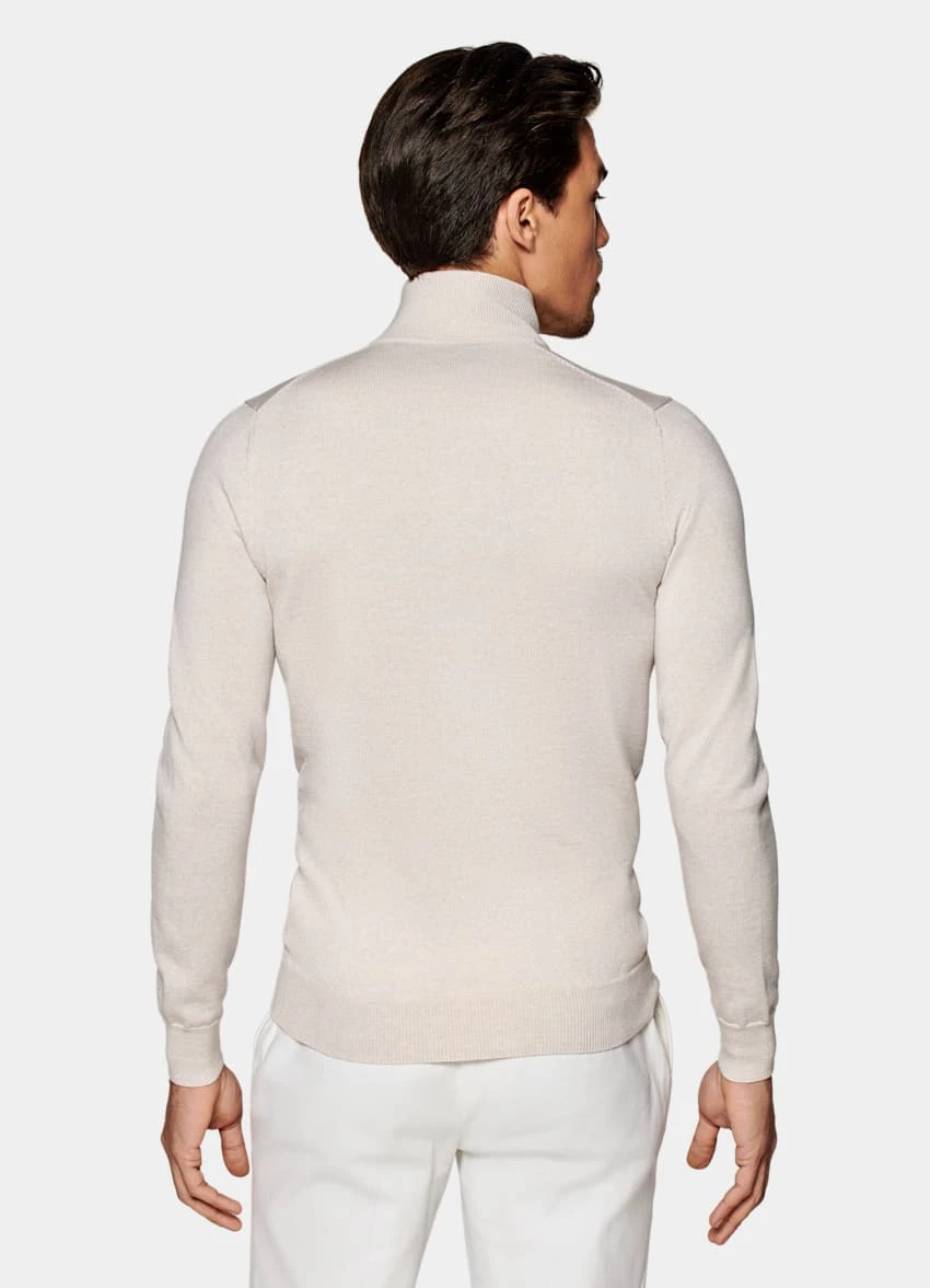 Light Brown Half Zip 6 Light Brown Half Zip - Image 6