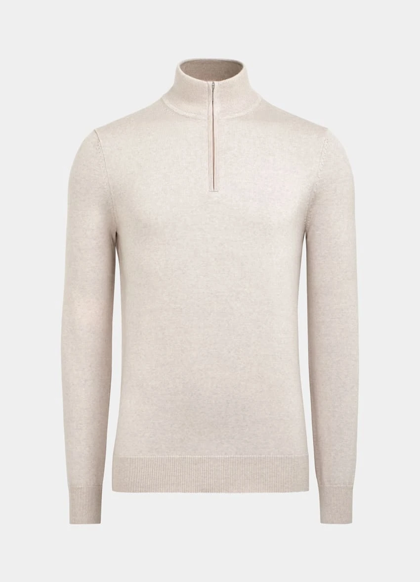 Light Brown Half Zip 8 Light Brown Half Zip - Image 8