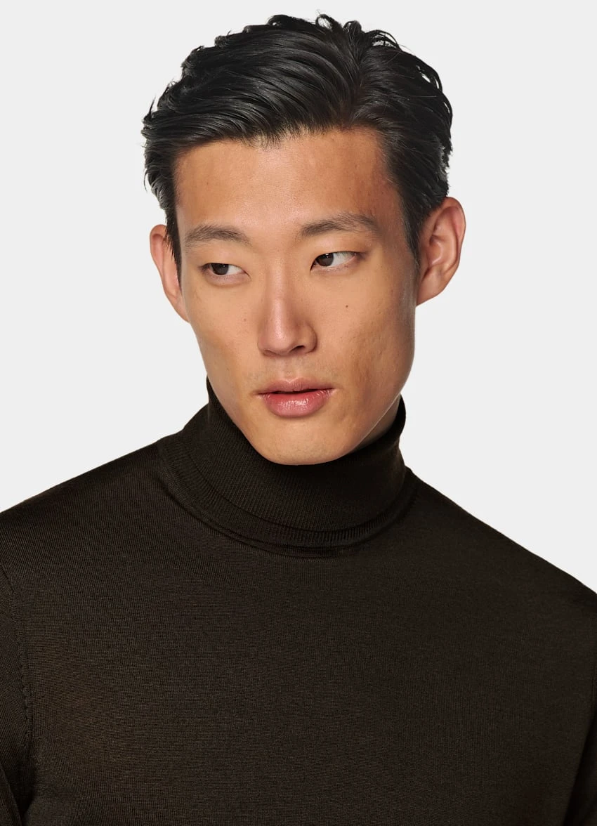 Dark Brown Turtleneck 1 Dark Brown Turtleneck