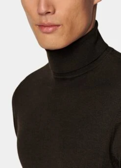 Dark Brown Turtleneck 9 Dark Brown Turtleneck -Suit Supply SW1548 103