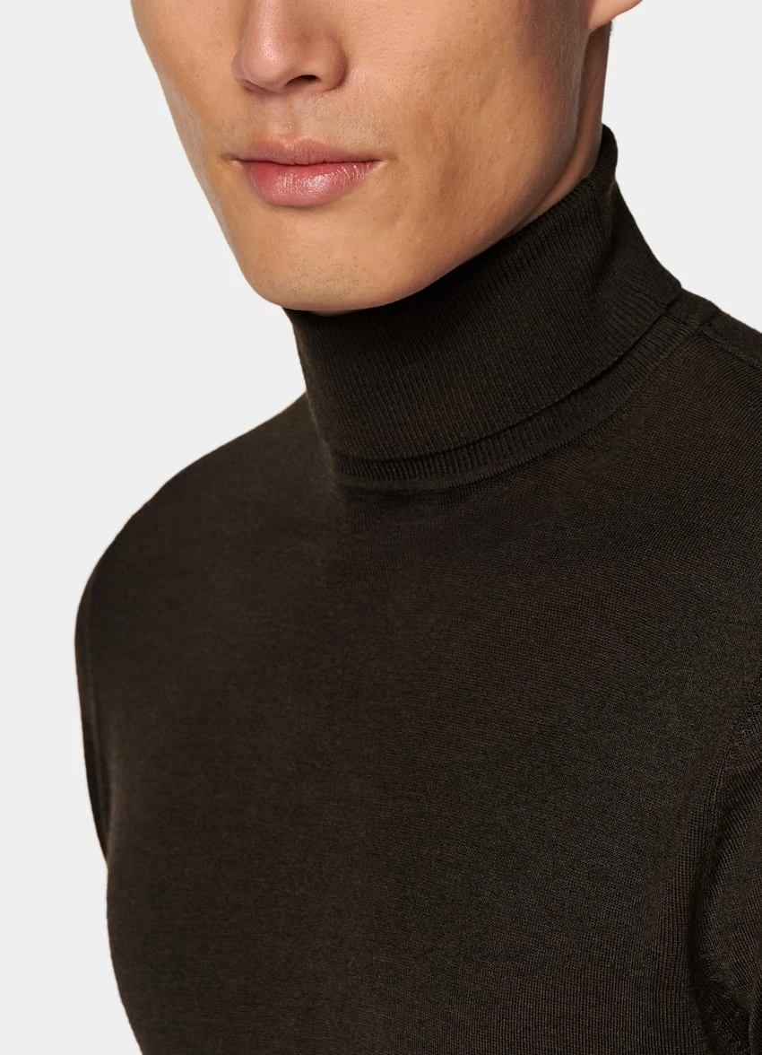 Dark Brown Turtleneck 3 Dark Brown Turtleneck - Image 3