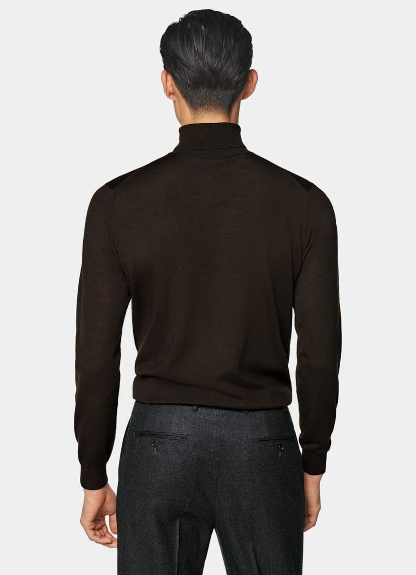 Dark Brown Turtleneck 5 Dark Brown Turtleneck - Image 5