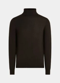 Dark Brown Turtleneck 13 Dark Brown Turtleneck -Suit Supply SW1548 25