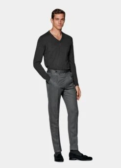 Dark Grey V-Neck 11 Dark Grey V-Neck -Suit Supply SW1556 104