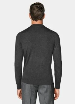 Dark Grey V-Neck 13 Dark Grey V-Neck -Suit Supply SW1556 106