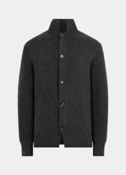 Dark Grey Cardigan 15 Dark Grey Cardigan -Suit Supply SW1557 25