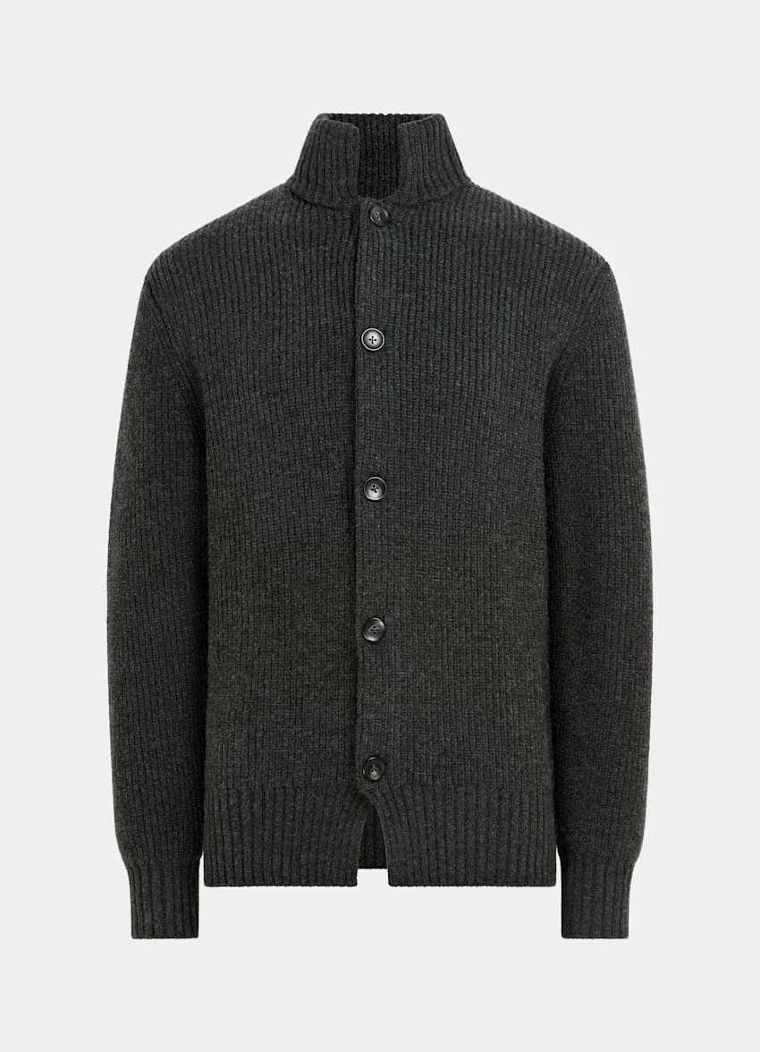 Dark Grey Cardigan 8 Dark Grey Cardigan - Image 8