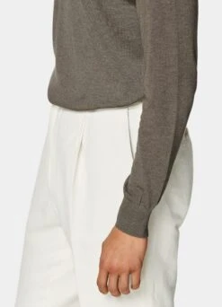 Taupe Crewneck 9 Taupe Crewneck -Suit Supply SW1613 103