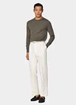 Taupe Crewneck 10 Taupe Crewneck -Suit Supply SW1613 104