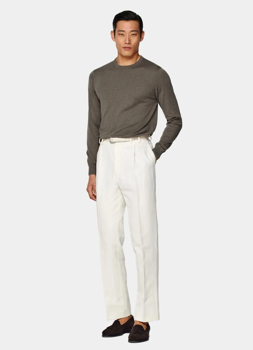 Taupe Crewneck 4 Taupe Crewneck - Image 4