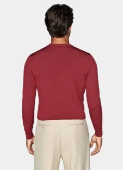 Red Crewneck 11 Red Crewneck -Suit Supply SW1616 105