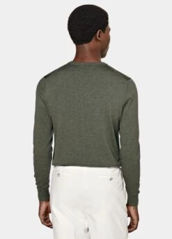 Dark Green Crewneck 12 Dark Green Crewneck -Suit Supply SW1621 105