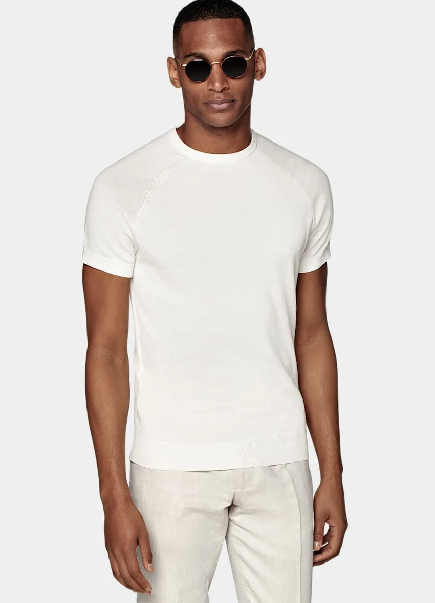 White Short Sleeve Crewneck 2 White Short Sleeve Crewneck - Image 2