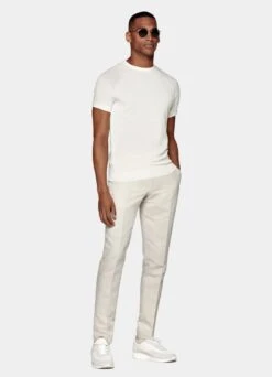 White Short Sleeve Crewneck 11 White Short Sleeve Crewneck -Suit Supply SW1633 134