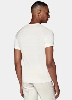 White Short Sleeve Crewneck 12 White Short Sleeve Crewneck -Suit Supply SW1633 135