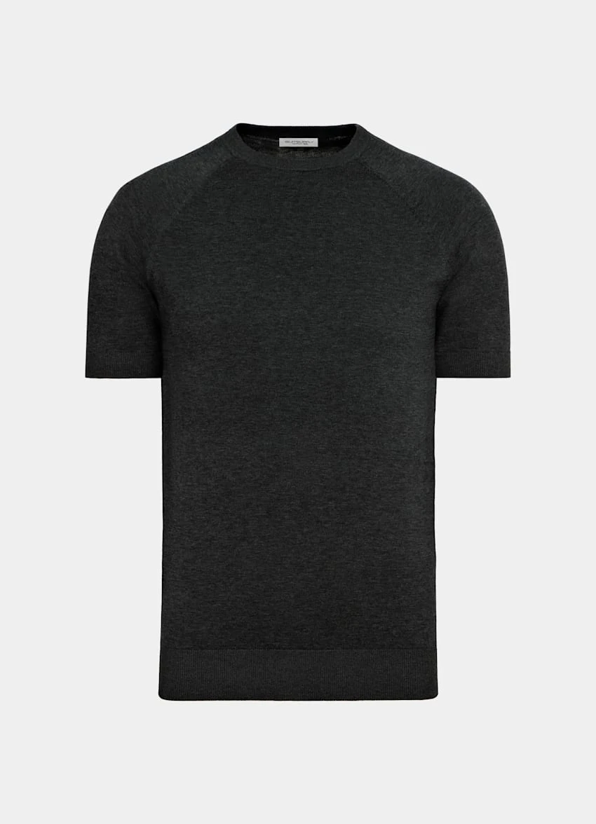 Dark Grey Short Sleeve Crewneck 8 Dark Grey Short Sleeve Crewneck - Image 8