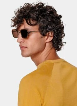 Yellow Short Sleeve Crewneck 9 Yellow Short Sleeve Crewneck -Suit Supply SW1635 103