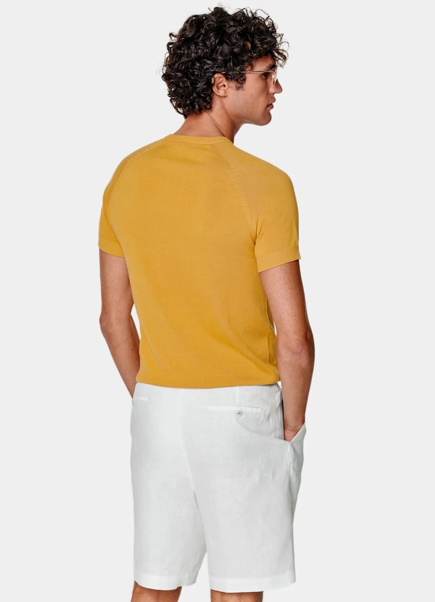 Yellow Short Sleeve Crewneck 5 Yellow Short Sleeve Crewneck - Image 5