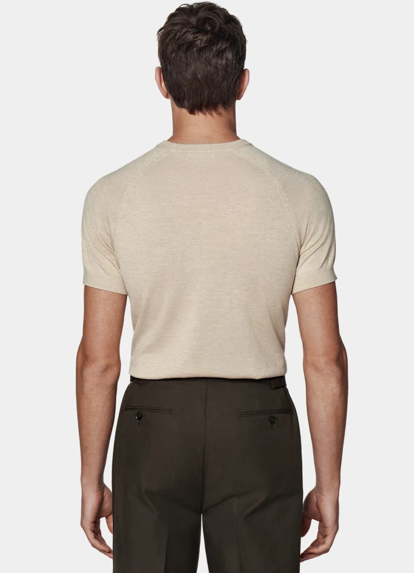 Sand Short Sleeve Crewneck 5 Sand Short Sleeve Crewneck - Image 5