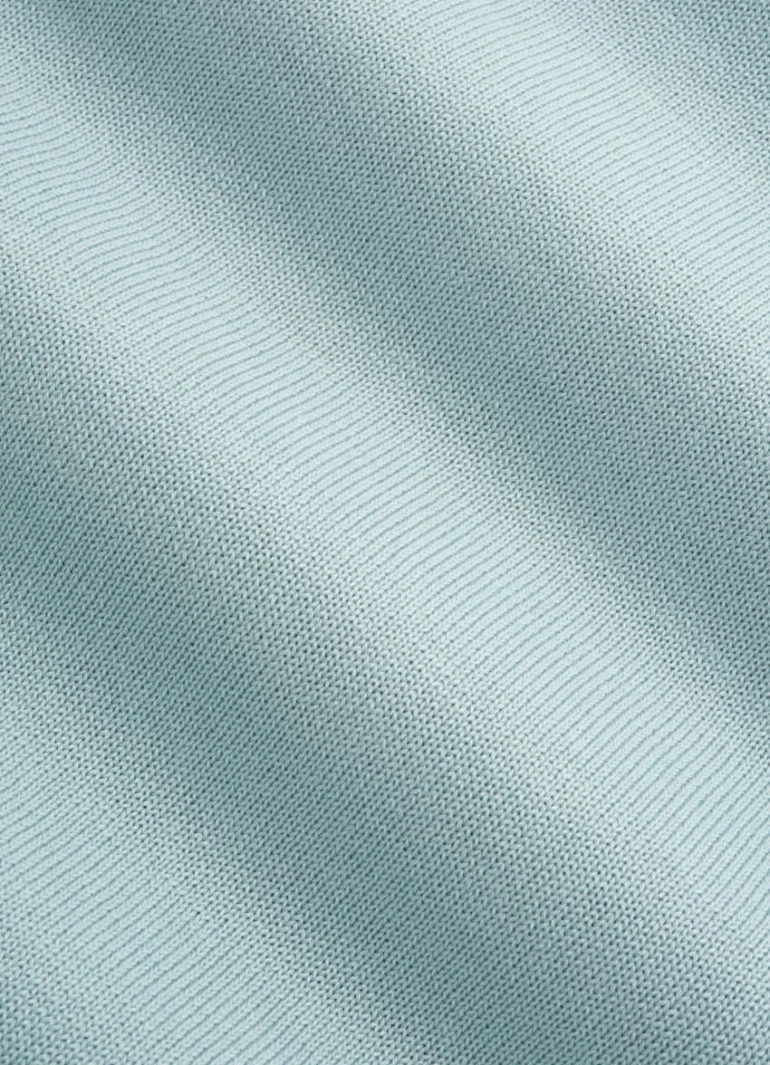 Mint Blue Buttonless Polo Shirt 7 Mint Blue Buttonless Polo Shirt - Image 7