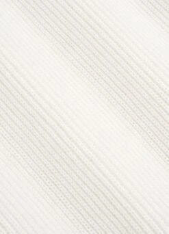 Off-White Ribbed Buttonless Polo Shirt -Suit Supply SW1653 23