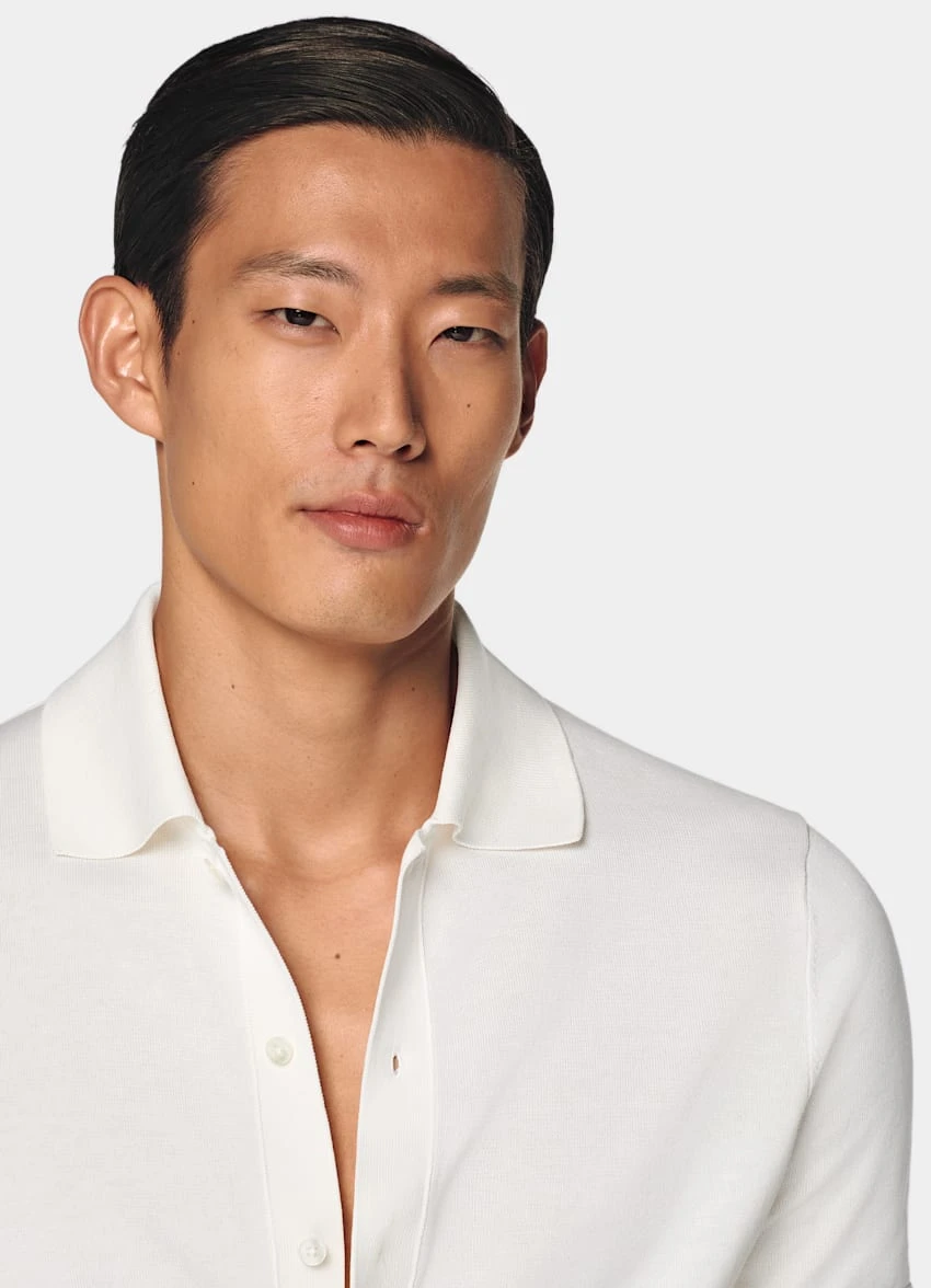 Off-White Polo Cardigan 1 Off-White Polo Cardigan