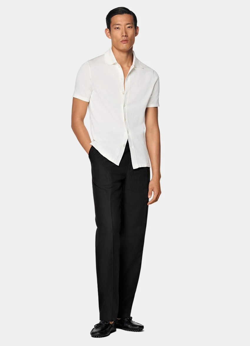 Off-White Polo Cardigan 4 Off-White Polo Cardigan - Image 4